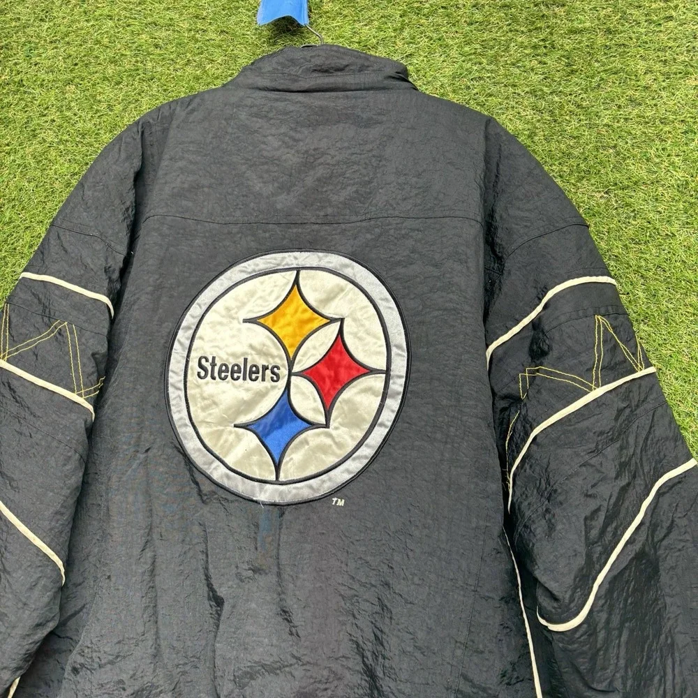 Vintage Pittsburgh Steelers Jacket Mens Large NFL Football Starter Pro Line 90s